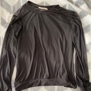 Black Mesh Top